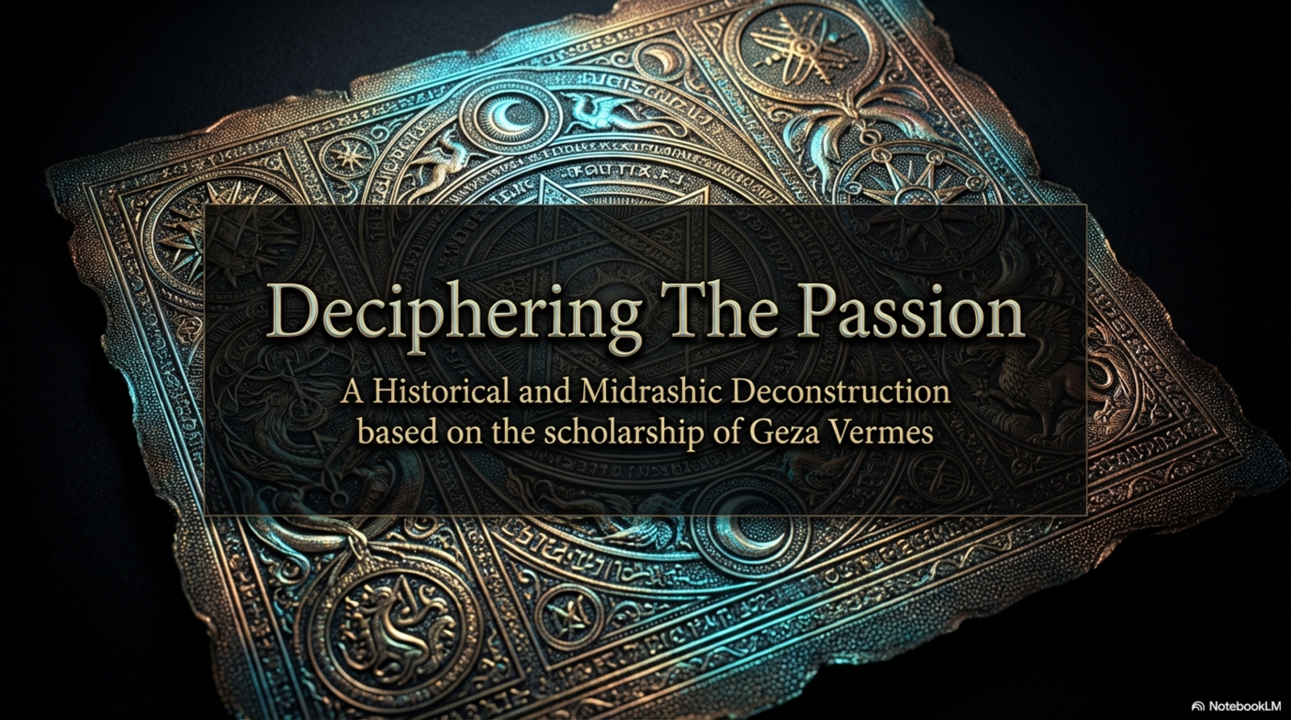 The Psycho Historical – Autopsy of the Passion Based on the Work of Geza Vermes