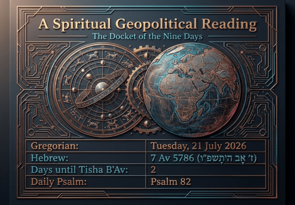 Rachav Daily — 7 Av 5786 — Two Days Before Tisha B’Av: The Courtroom of Justice