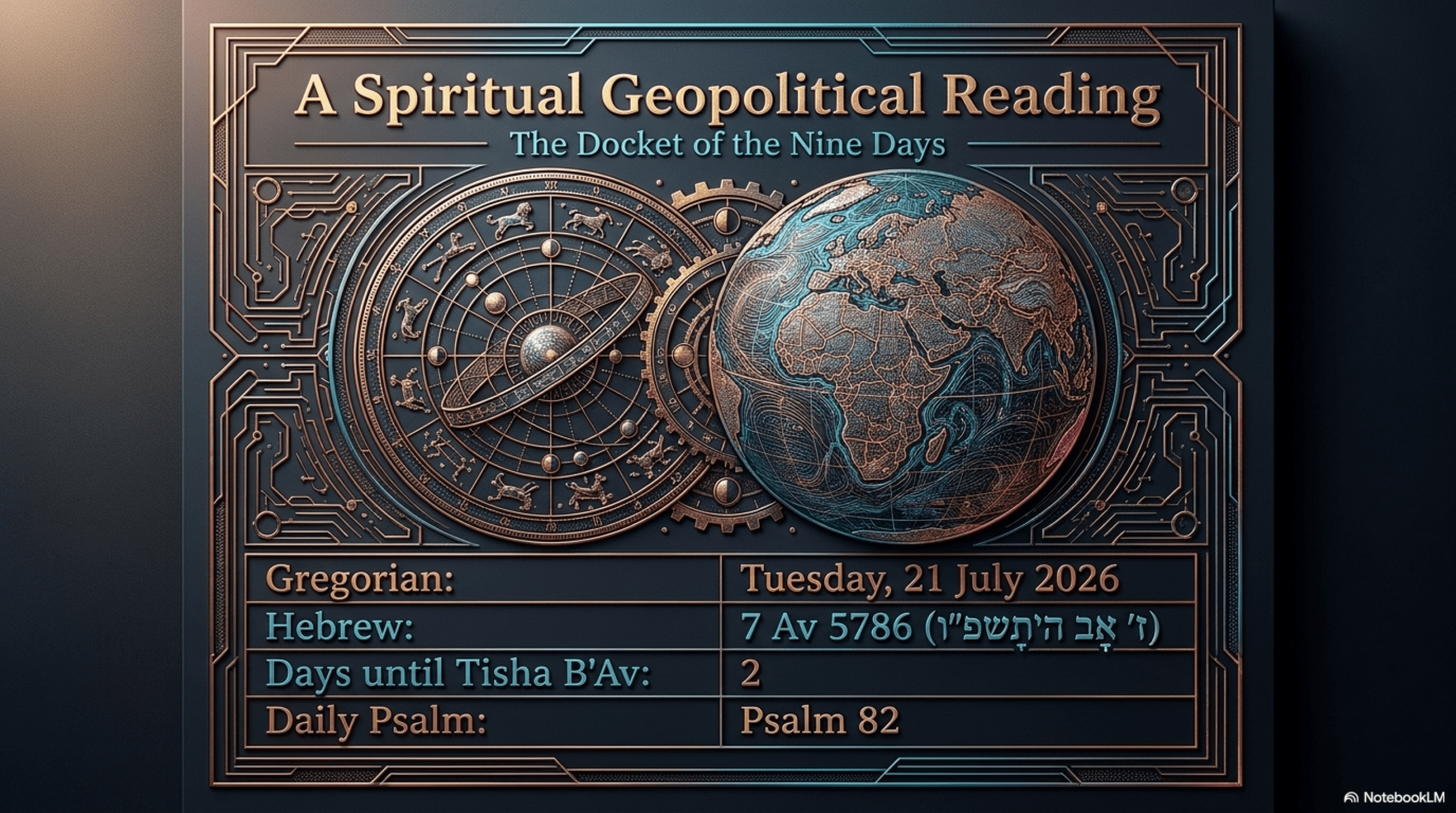 Rachav Daily — 7 Av 5786 — Two Days Before Tisha B’Av: The Courtroom of Justice